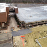 construction progress report drone photo