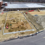 construction progress report drone photo