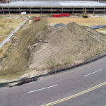 construction progress report drone photo
