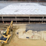 construction progress report drone photo